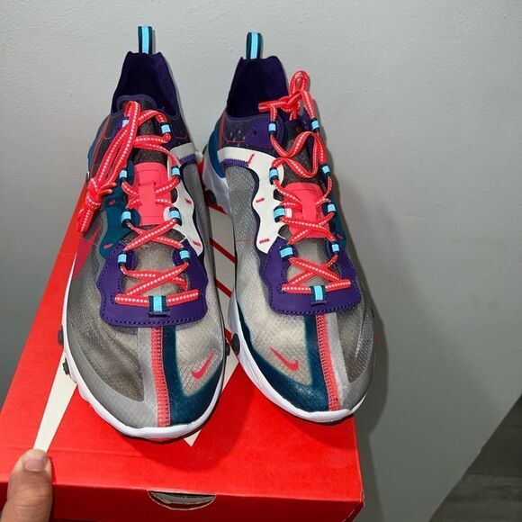 DEADSTOCK Nike React Element 87 Red Orbit Size 12 - Picture 5 of 6